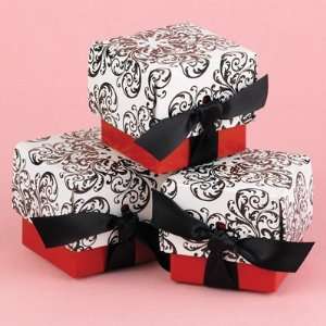   , White and Red with Black Ribbons   2x2x2   25/pack 