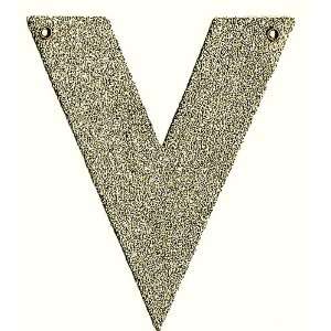  Silver Glass Glitter Letter V by Wendy Addison: Home 