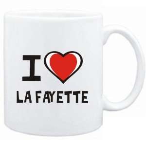  Mug White I love La Fayette  Usa Cities: Sports 