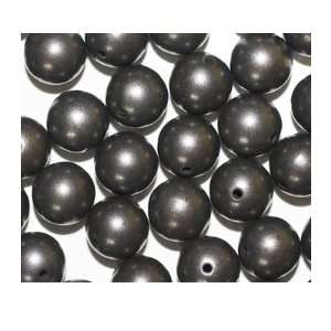  12mm Round Gunmetal Gray Metalized Metallic Beads: Arts 