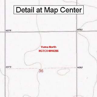 USGS Topographic Quadrangle Map   Yuma North, Colorado (Folded 