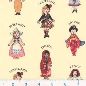   Grace Friends Around the World Girls of the World Fabric By The Yard
