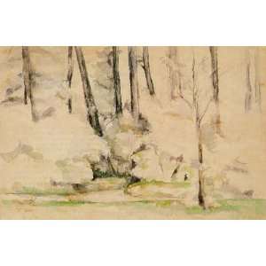  Oil Painting Into the Woods Paul Cezanne Hand Painted 
