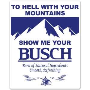  Busch US Beer Label Car Bumper Sticker Decal 4.5x3.5 
