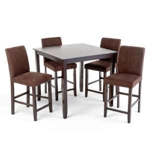  Lofts 5 Piece Counter Height Gathering Table Set with 