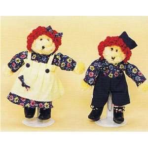  Raggedy Ann and Andy Bears [Set of 2]: Toys & Games