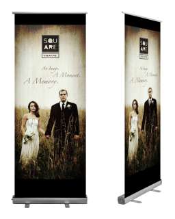 Retractable Pop Up Banner Stand  INCLUDES PRINT  Free Design   Free 