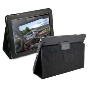 Apple Ipad 3 New IPAD3 HD Black Leather Folio Case for Tablet Cover 