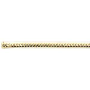  14K YELLOW GOLD MIAMI CUBAN CHAIN 7.0MM 7 INCHES: Jewelry