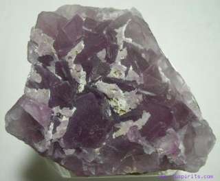 Raspberry to Purple Fluorite Crystal Mineral Specimen Mina Navidad 