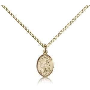 Gold Filled St. Saint Jerome Medal Pendant 1/2 x 1/4 Inches 9135GF 