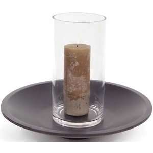 Pack of 4 Chic Botanical Glass Hurricane Pillar Candle Holders w 