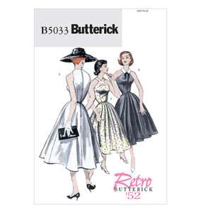 Butterick 5033 Retro ’52 Misses’ Hostess Dress Pattern  
