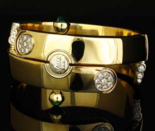 Baraka Colombian Emerald & Diamond 18K Gold Bracelet VVS Quality .75 