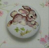 BROWN BUNNY baby child drawer door cabinet knobs knob  