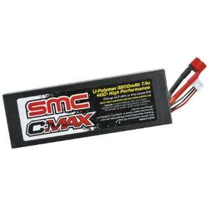  C Max 7.4V 3200mAh 40C Hard Case Lipo, Deans Toys & Games