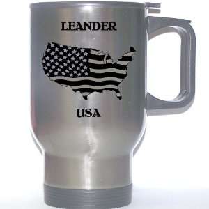  US Flag   Leander, Texas (TX) Stainless Steel Mug 