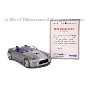  Autoart Ford Shelby Cobra Concept Silver 2004 1:18: Toys 