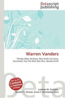   Warren Vanders by Lambert M. Surhone, Betascript 