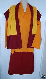 TIBETAN BUDDHIST LAMA MONK ROBES DRESS SET BUDDHISM XL  