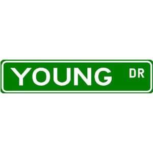  YOUNG Street Name Sign ~ Family Lastname Sign ~ Gameroom 