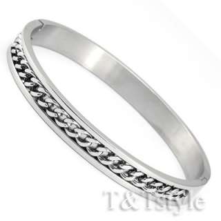 TRENDY T&T Stainless Steel Bangle CUFF NEW  