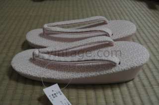 ZORI Japanese GETA Shoes GEISHA Sandals KIMONO Pink  