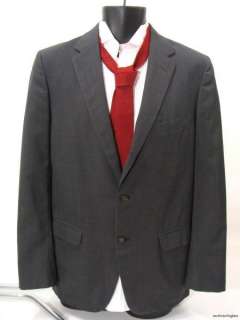 vintage 50s 60s Charcoal Gray Skinny Lapel Sportcoat Blazer Mad Men 