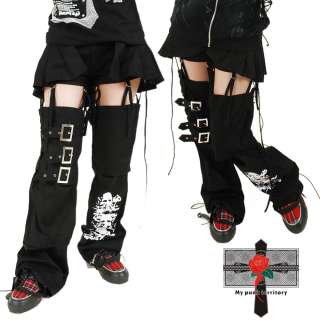 Unisex Rockabilly Visual Kei 3Way Skirt Cyber String Belt Skull Punk 