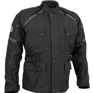   Jaunt Mens Textile Street Racing Motorcycle Jacket   Black / 3X Large