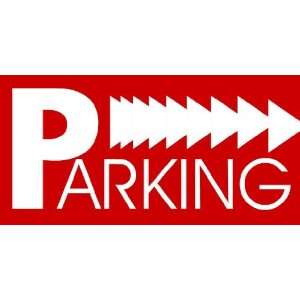  3x6 Vinyl Banner   Parking Red 