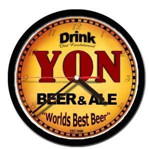  YON beer and ale cerveza wall clock: Everything Else