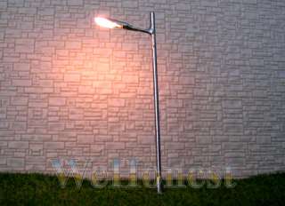 20 pcs HO OO gauge model Lampposts Silver Lights #S043  