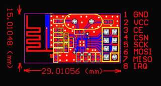 2x Mini 2.4Ghz Wireless NRF24L01 Transceiver Module  