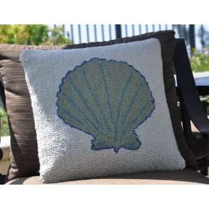  Shell Wool Hooked Pillow