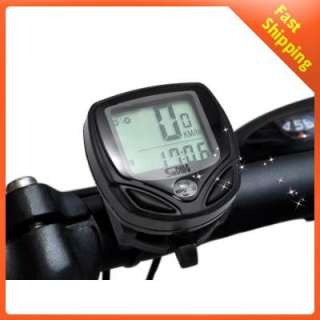 Wireless Bike Bicycle Cycle Computer Speedometer Black #USA seller 