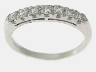 15 carats Round DIAMONDS WEDDING RING BAND in PLATINUM (7 DIAMONDS 