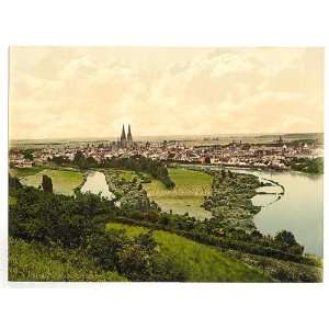  Photochrom Reprint of Regensburg, Bavaria, Germany