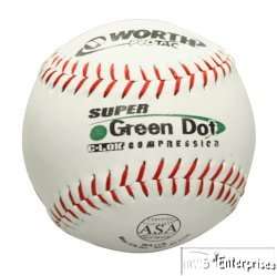 Six dozen 72 Worth WA11L ASA leather softballs NEW11 043365341395 