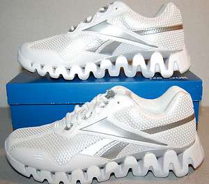 New Reebok ZigTech ZigenergyWhite/Silver Athletic Shoes Men (8 13 