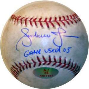  Andruw Jones Autographed Game Used 2005 Baseball Sports 