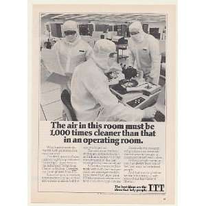   Technology Center Microchip Clean Room Print Ad (Memorabilia) (47788