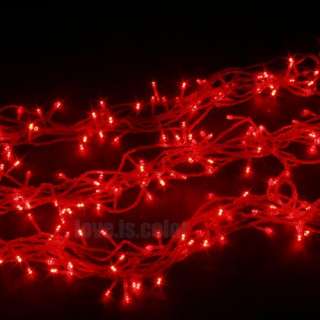 Outdoor Decoration 200 LED Fairy Christmas String XMAS Red Light 