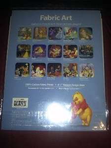   Disney Fabric Art Winnie The Pooh Reflection New Free shipping  