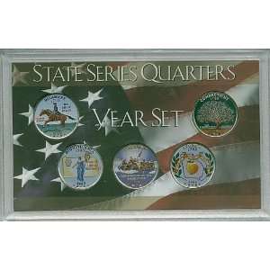  1999 D State Series Quarters Year Set in Display Case 