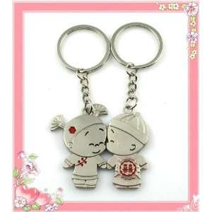  Lover Couple Metal Key Chain Keychain   Boy and Girl 