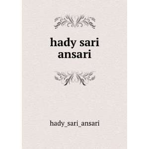  hady sari ansari hady_sari_ansari Books
