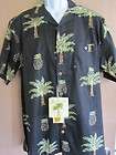 JOE MARLIN Palm Trees Hawaiian Camp Shirt L 38 40  