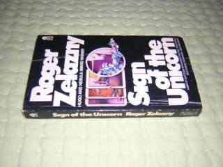 Sign of the Unicorn Roger Zelazny 1st ED PB Hugo Nebula 9780380008315 