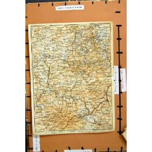  MAP 1914 MURAT SAINT FLOUR FRANCE CLERMONT USSEL